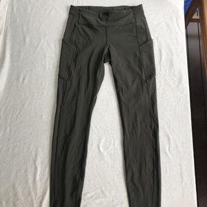 Lululemon speed up tights, dark olive color